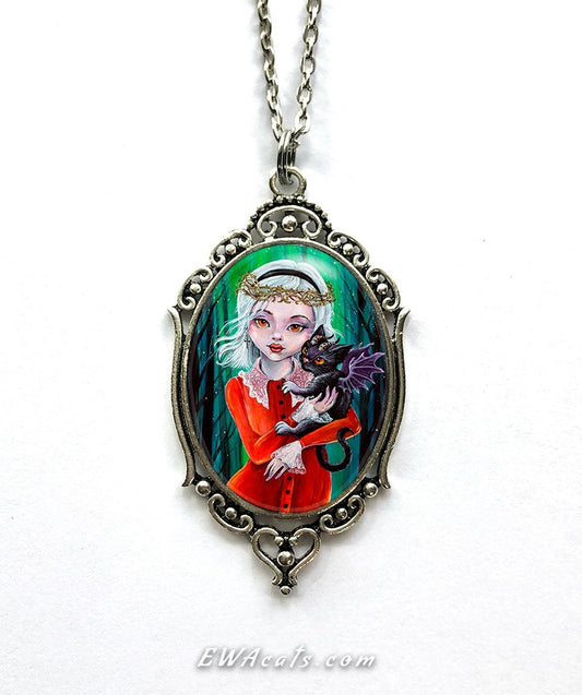 Necklace "Sabrina and Salem"