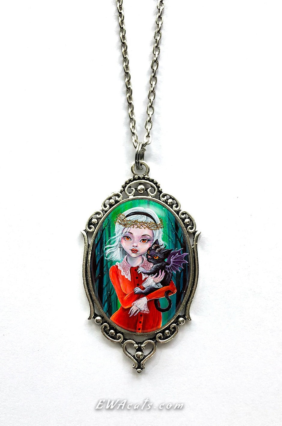 Necklace "Sabrina and Salem"