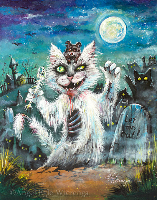 CANVAS "Zombie Cat" Open & Limited Edition