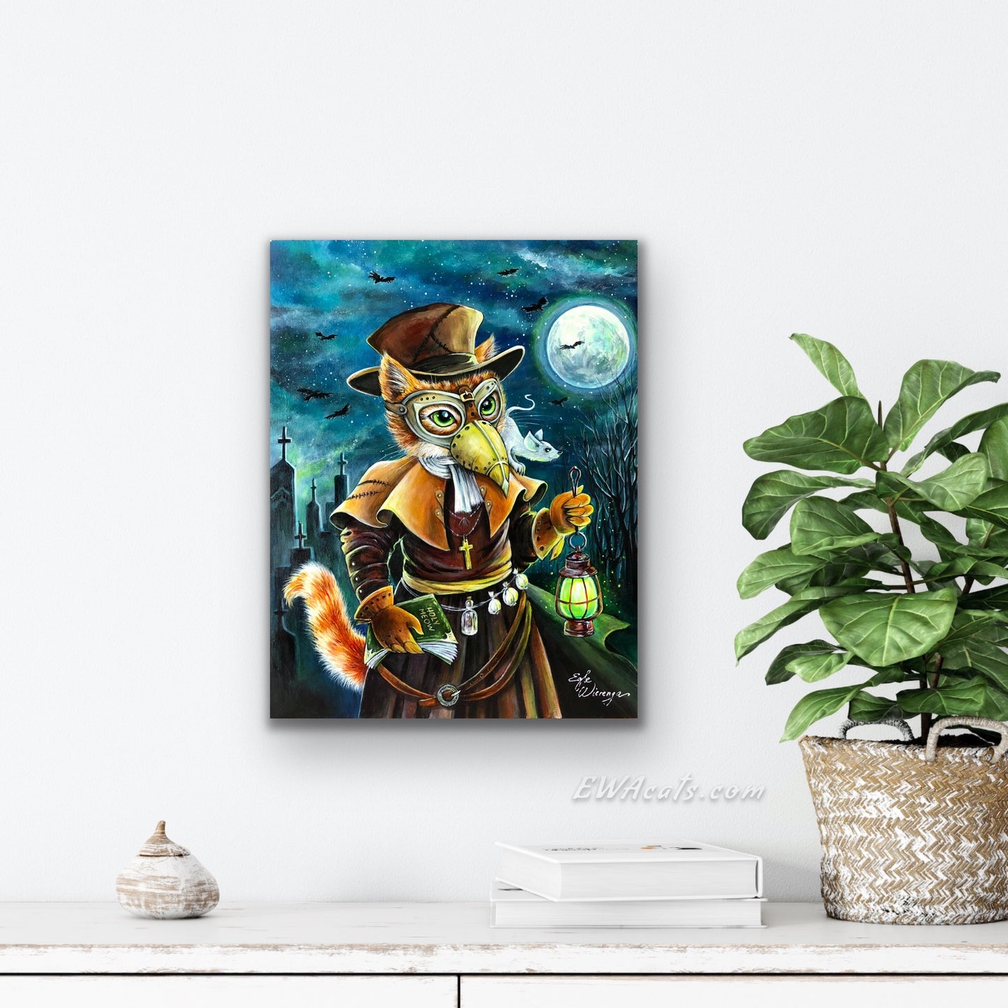 CANVAS "Plague Doctor Cat" Open & Limited Edition