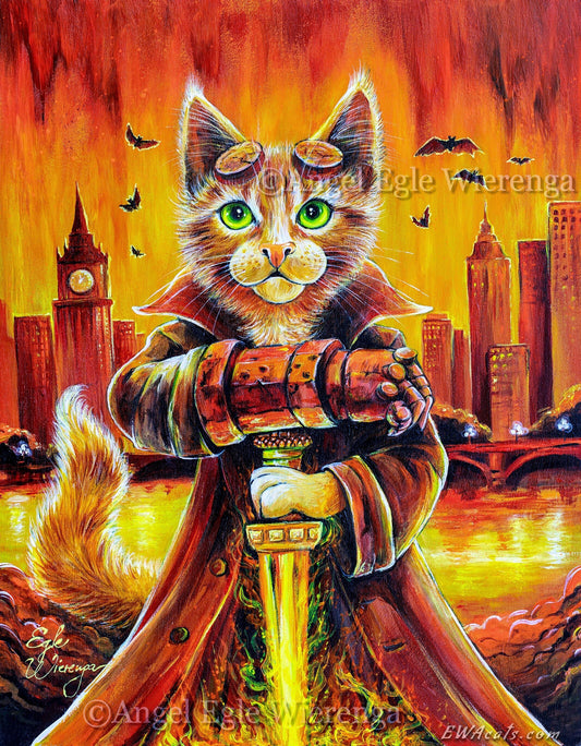Art Print "Hellboy Kittyi"