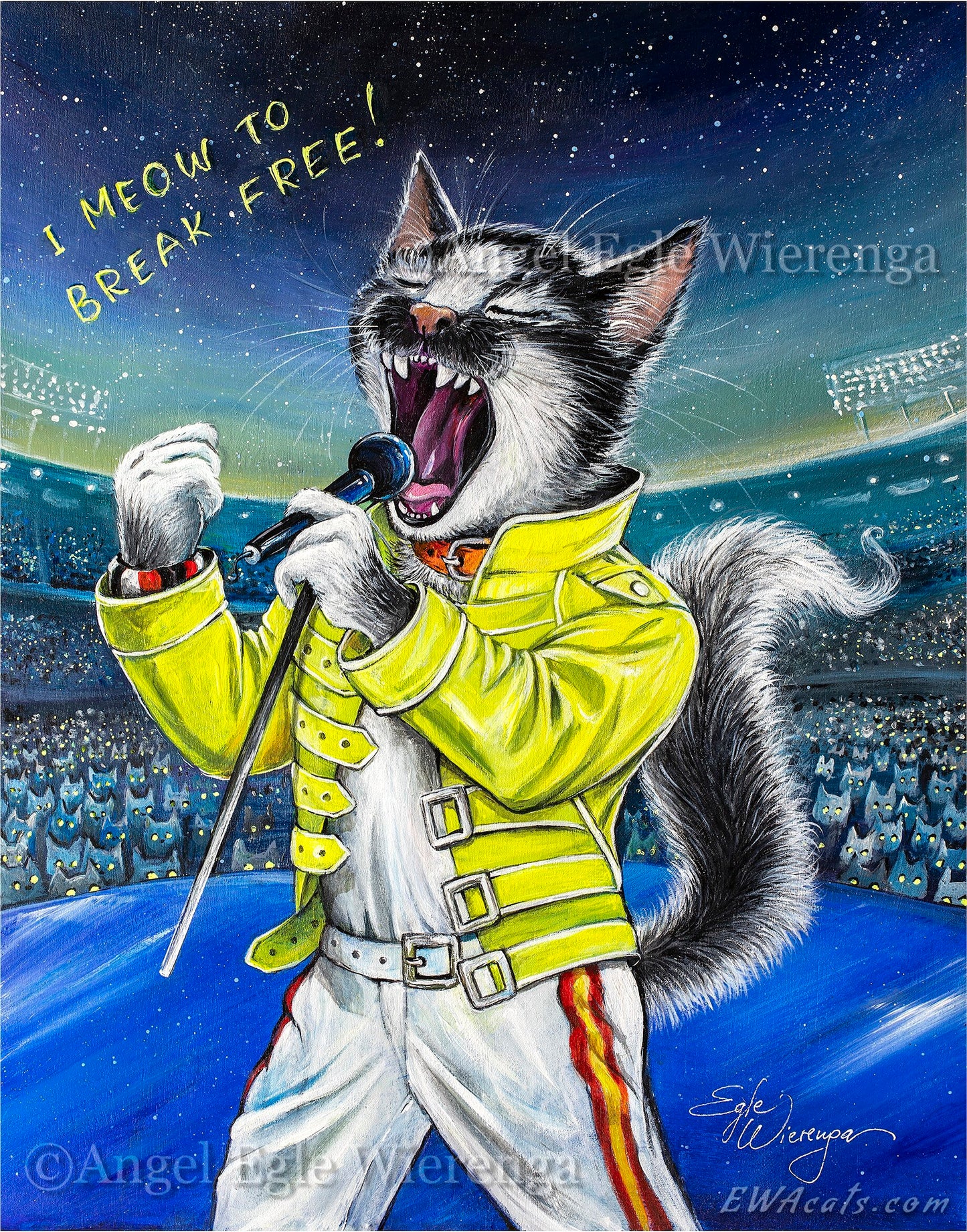 Art Print "I Meow to Brake Free!"