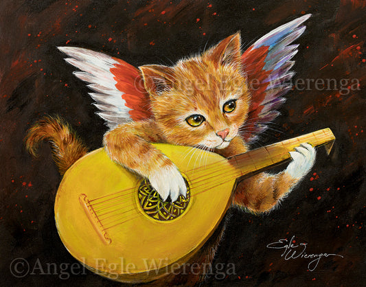 CANVAS "Angiolino Meowsicante" Open & Limited Edition