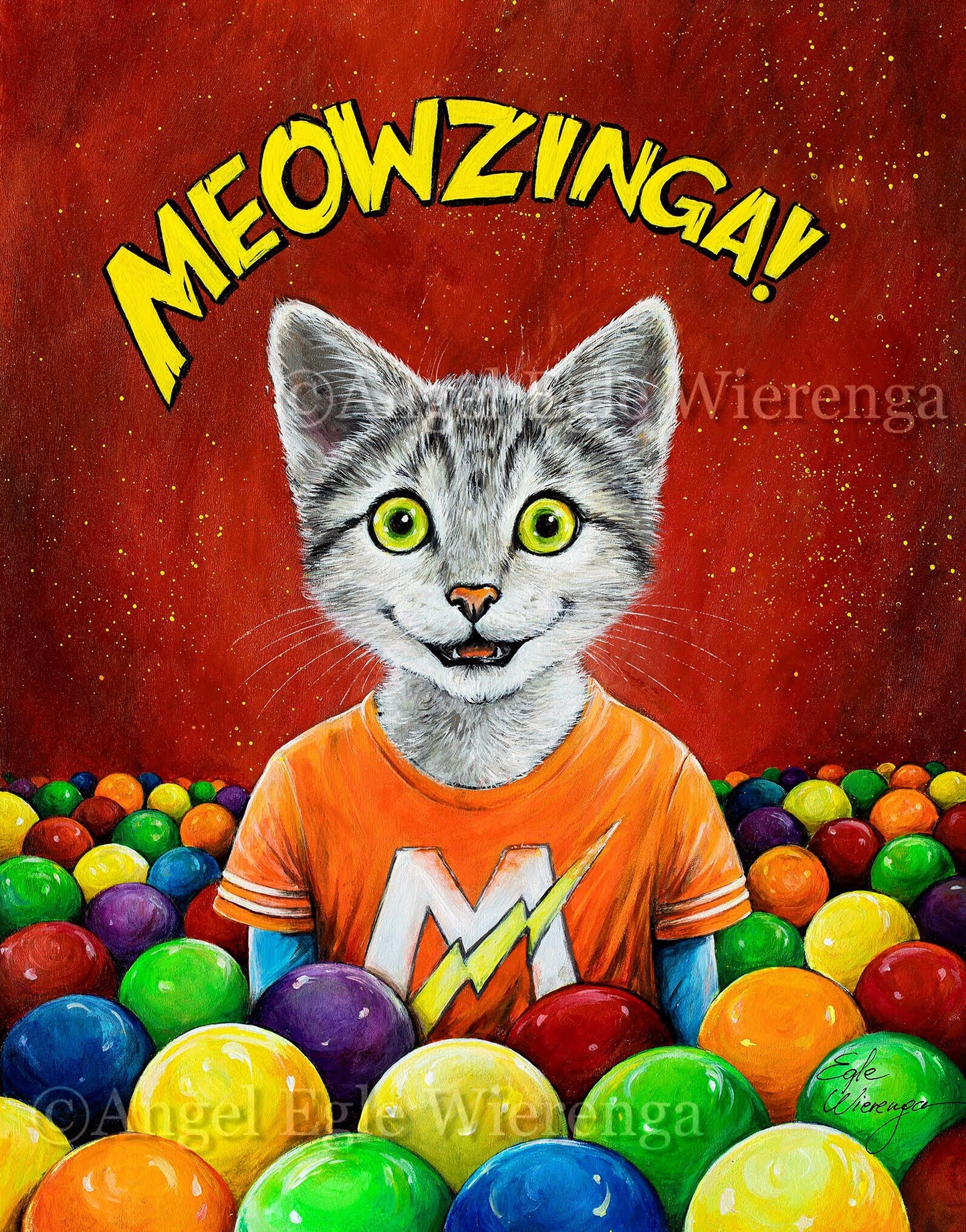 Original Painting "Meowzinga!"
