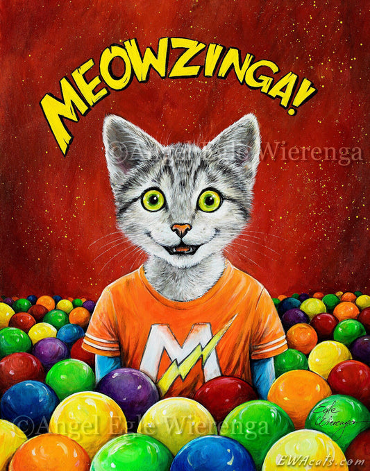 CANVAS "Meowzinga!" Open & Limited Edition