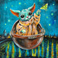 CANVAS "Kitty Yoda Over the Rhone" Open & Limited Edition