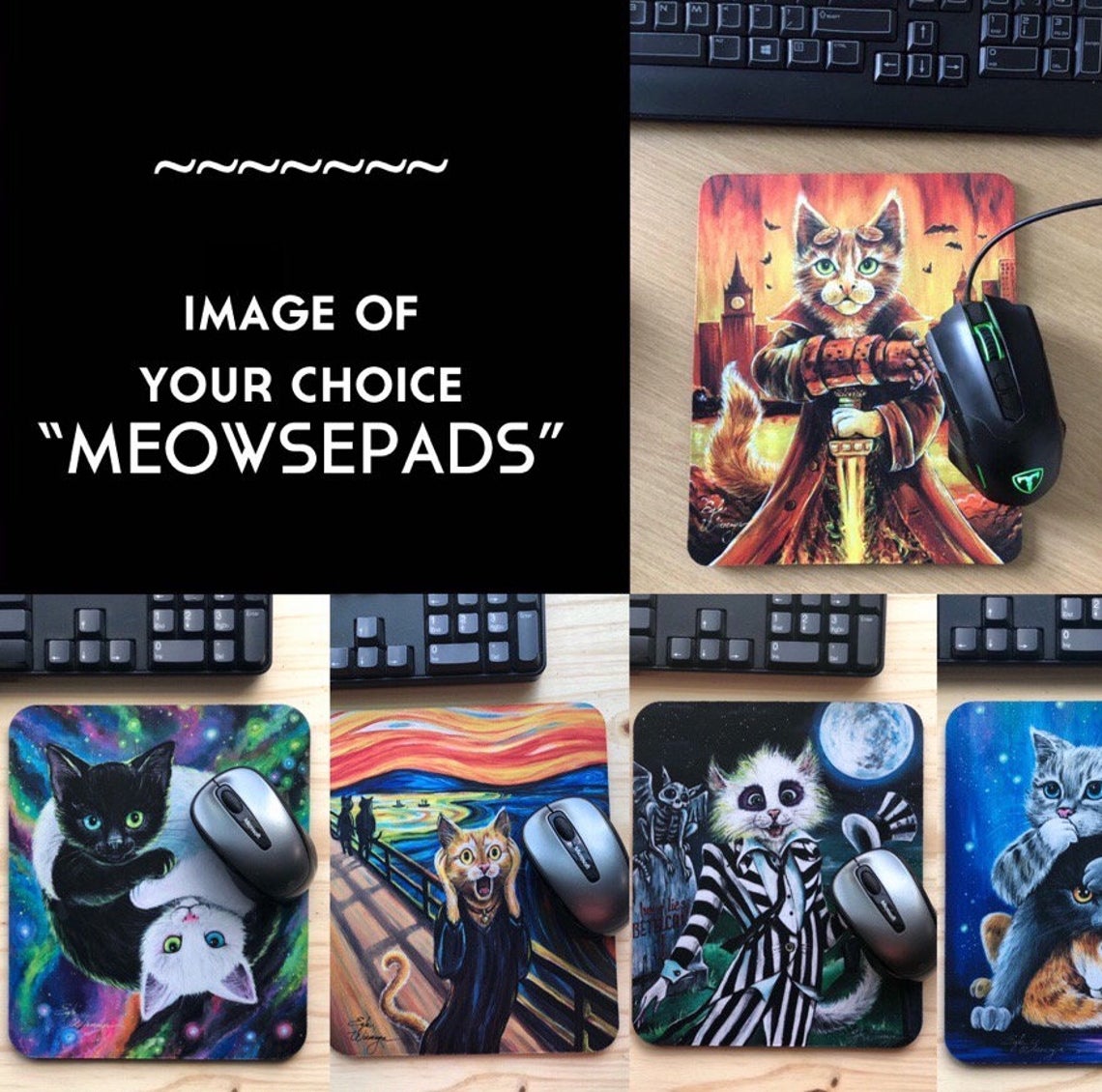 MOUSEPADS, Image of your Choice! See Directions below