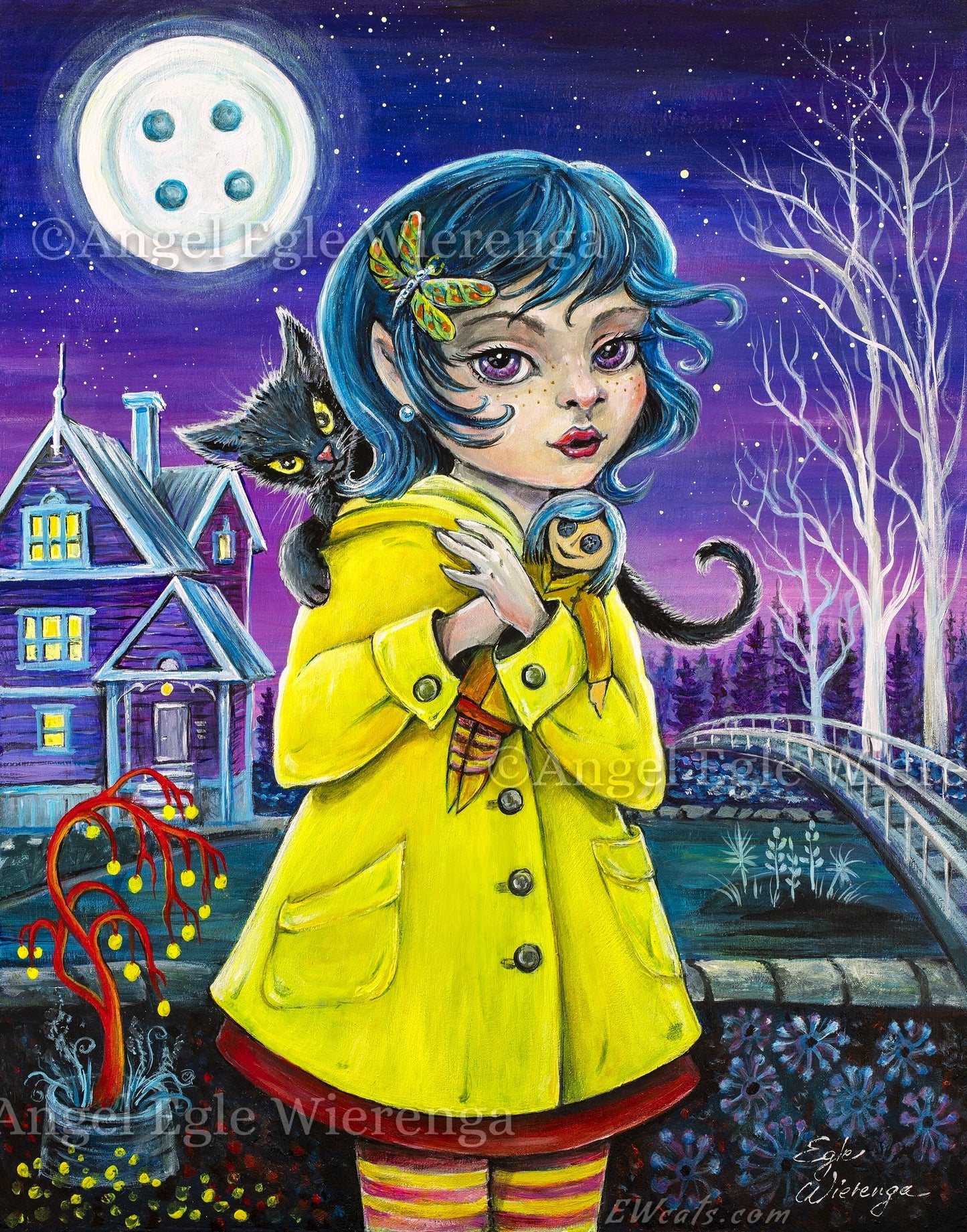 CANVAS "Coraline and Her Cat" Open & Limited Edition