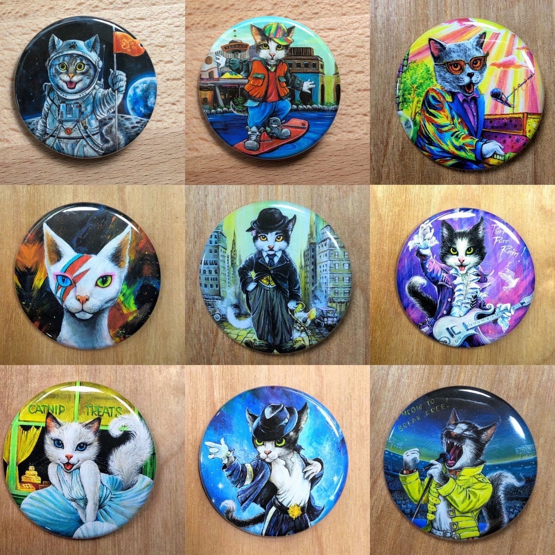 Buttons, Choose Any Image from My Entire Shop!