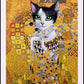 Art Print "Cat in Gold"