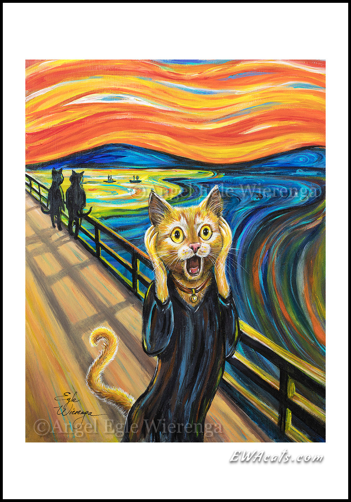 Art Print "The Cat Scream"