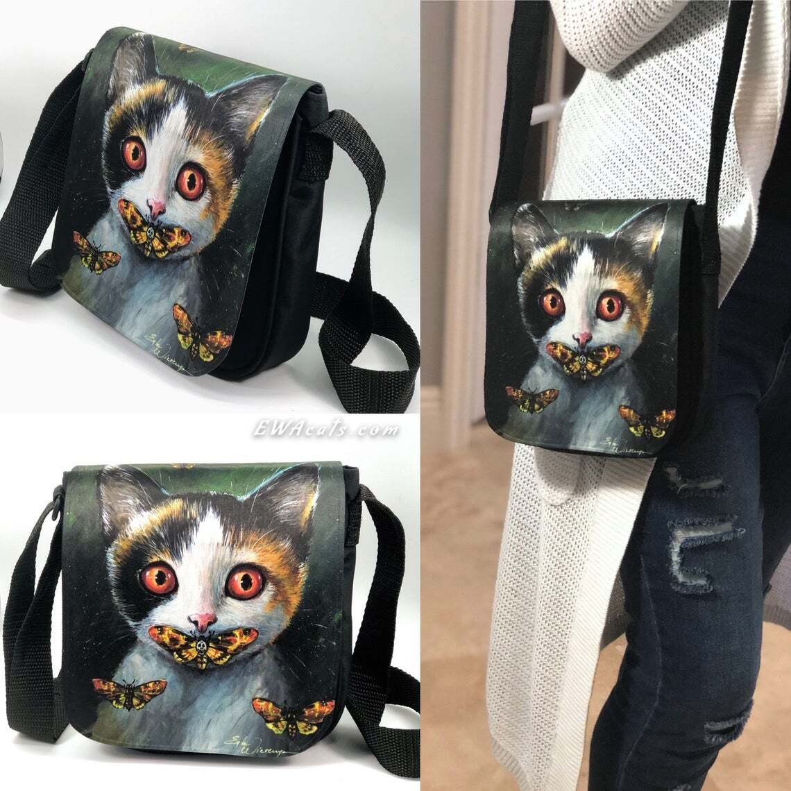 Shoulder Bag "Silence of the Cats"