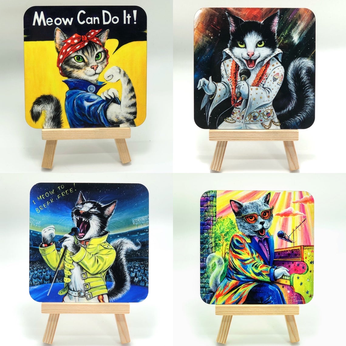 COASTERS SINGLES, Images of your choice! See Directions below