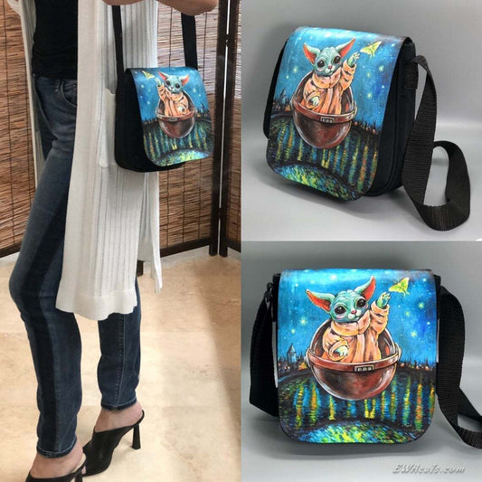 Shoulder Bag "Kitty Yoda"
