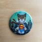 Button "The Cat of Steel"